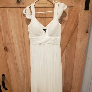 Lulu's white bridesmaid dress